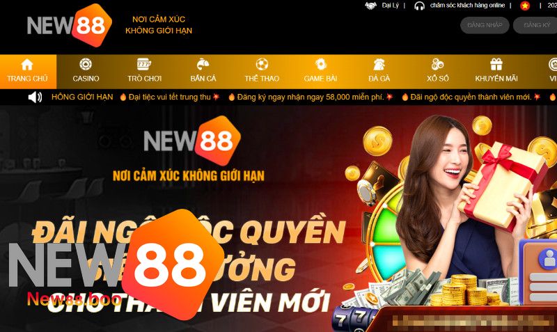 New88 dành đãi ngộ độc quyền cho các bạn thành viên mới