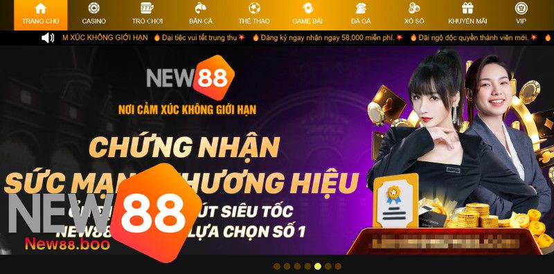 New88 là thương hiệu nhà cái về sự ổn định và nạp rút siêu tốc